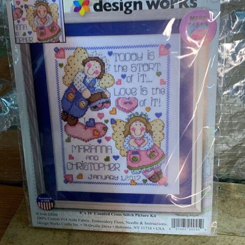 Design works cross stitch picture kit. Wedding angels‎